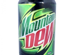 Mountain Dew soft drink, 330 ml can
