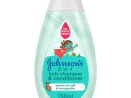 Johnson's shampoo and conditioner 2 in 1 for fine hair, 200 ml