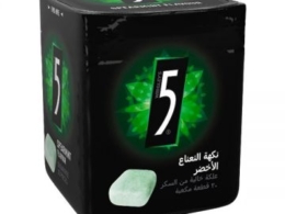 علك فايف بنكهه النعناع الاخضر برطمان 61.8 جرام 30ق