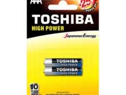 Toshiba Hi Power AAA batteries, 2 pieces