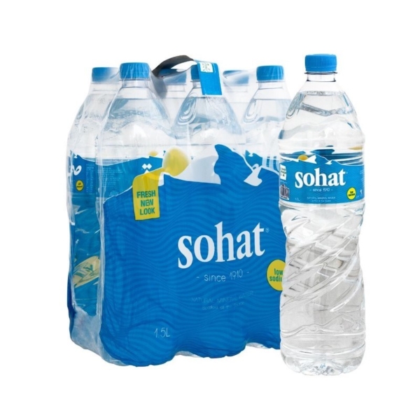 Mineral drinking water, plastic, 1.5 liters