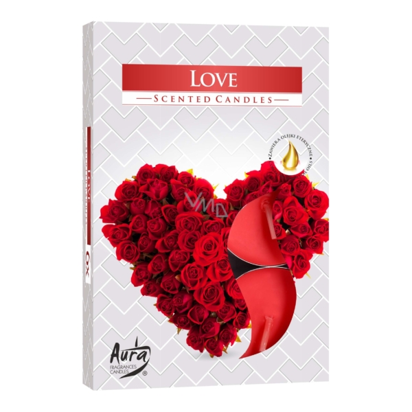 شمع معطر اورا لوف 6 قطع 66 جم