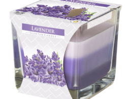 Aura Lavender Tri-Color Scented Candle 170g