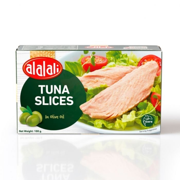 Al Alali Tuna Slices Olive Oil With Fork 100g