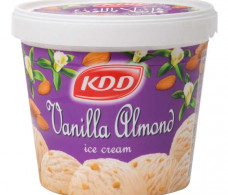KDD Ice Cream Vanilla Almond 1Ltr