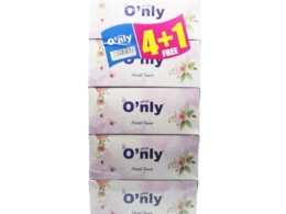 Only paper tissues, 200 sheets, 2 double layers, 4+1, for free