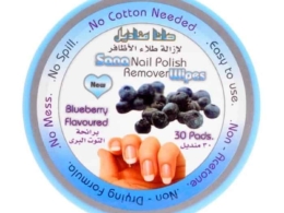 Raspberry nail polish removal wipes, 30 Sana wipes