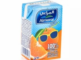 عصير برتقال ط. الاجل100%المراعى 140مل