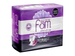Fam Layla feminine pads, wings, 8 pads