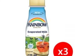 Rainbow Evaporated Milk Plastic Bottle 270ml 3 Pieces Offer