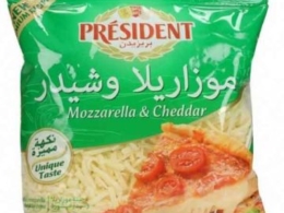 President Shredded Mix Mozzarella Cheese