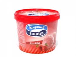 Saudia ice cream strawberry 2 liters