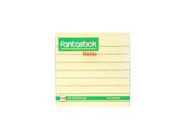 Yellow Fantastick notepad, lined 3×3