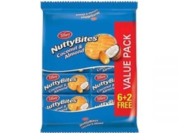 Tiffany Nuttybites Cookies Coconut &; Almond 8 x 81gm