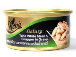 Shiba cat food tuna white meat snapper 85g