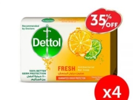 Dettol Soap Fresh 4x120gm