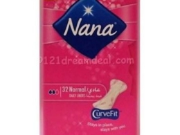 حفاظات نسائية نانا يومي نعومةحريرعادي32ح