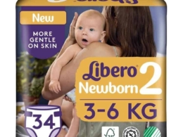 Libero Mini Advanced Baby Diapers, 34 Pieces