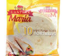 White mini tortilla bread 10h Cantina 250g
