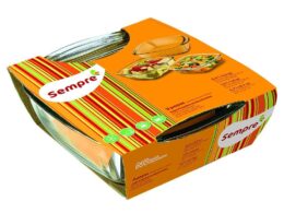 3-piece oven glass tray set