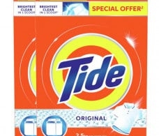 Tide blue powder 2.5 kg 2 tablets 29% discount
