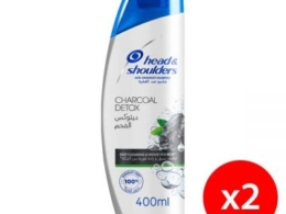 H&S Shampoo Charcoal Detox 2X400Ml