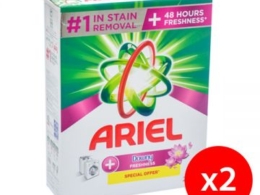 Ariel Detergent Ls Core+lavender Touch Of Downy 2x2.5kg