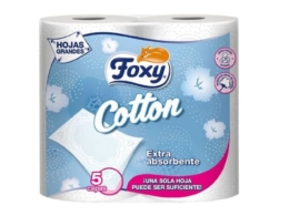 Foxy cotton kitchen roll, 5 layers, 4 rolls x 120