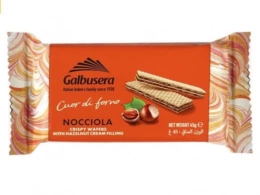 Crispy wafer stuffed with Galbusera hazelnut cream 45g