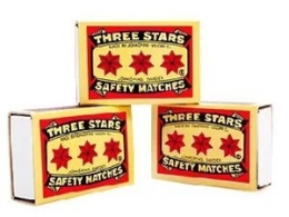 Sulfur 3 stars, long stick, 3 pieces
