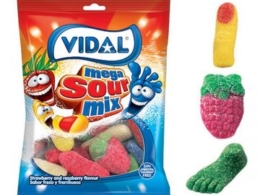 Vidal Mega Sour Mix Candy 100gm