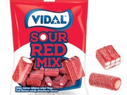 Vidal Sour Licorice Red Candy 100gm