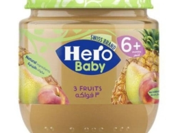 Hero baby food 3 fruits without sugar 125g
