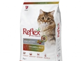 Dry food for cats, chicken and rice, Reflex, 2 kg